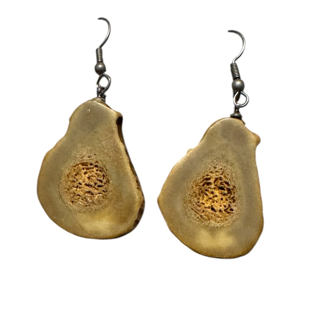Natural Antler Drop Earrings